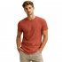 Camiseta Basica Masculina 100% Algodão Fio 30.1 Terracota