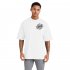 Camiseta Oversized 100% Algodão Fio 30.1 Masculina Branca - Personalizada