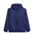 Jaqueta Corta Vento Masculina Tactel Impermeável Azul Marinhho