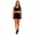 SHORT DRYFIT TÉRMICO 2 EM 1 FEMININO PRETO