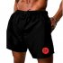 Short Tactel Com Elastano Masculino Preto - Personalizado