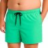 Short Tactel Com Elastano Plus Size Masculino Verde Agua